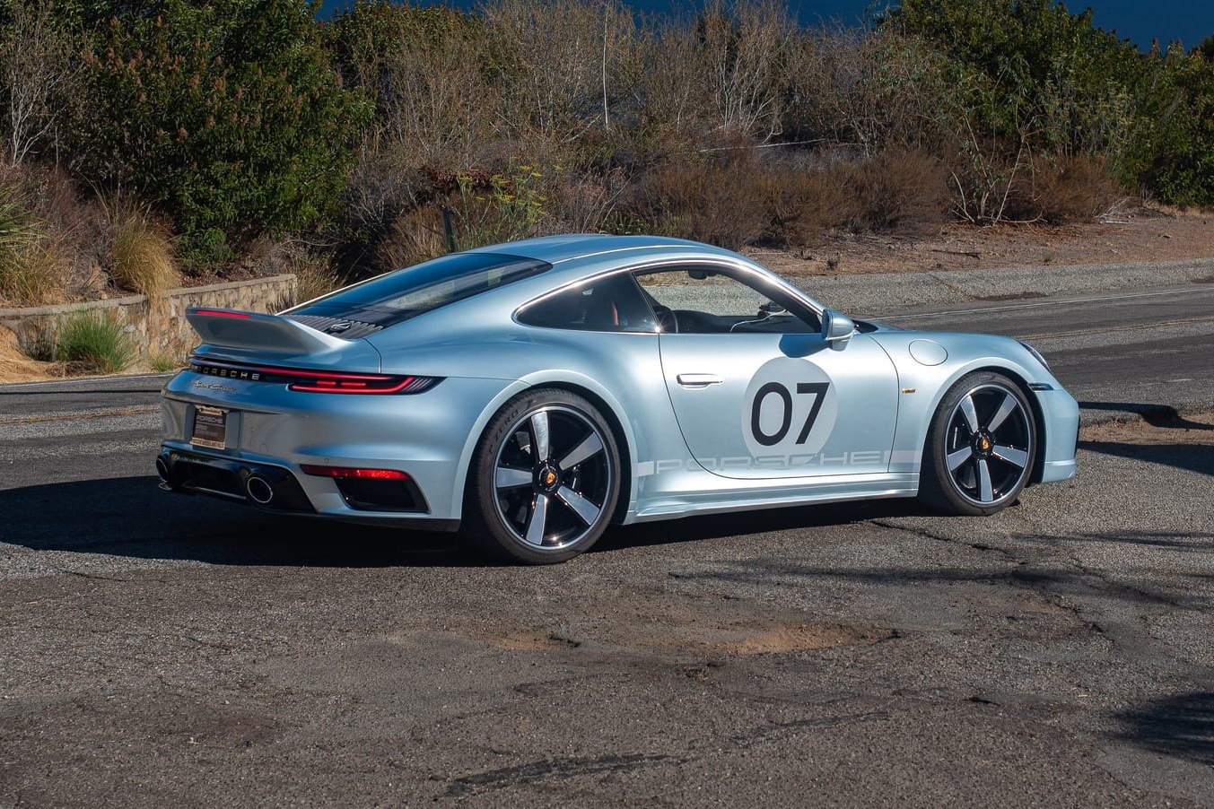 842-Mile Azzuro Thetys Metallic 2023 Porsche 911 Sport Classic photo 2