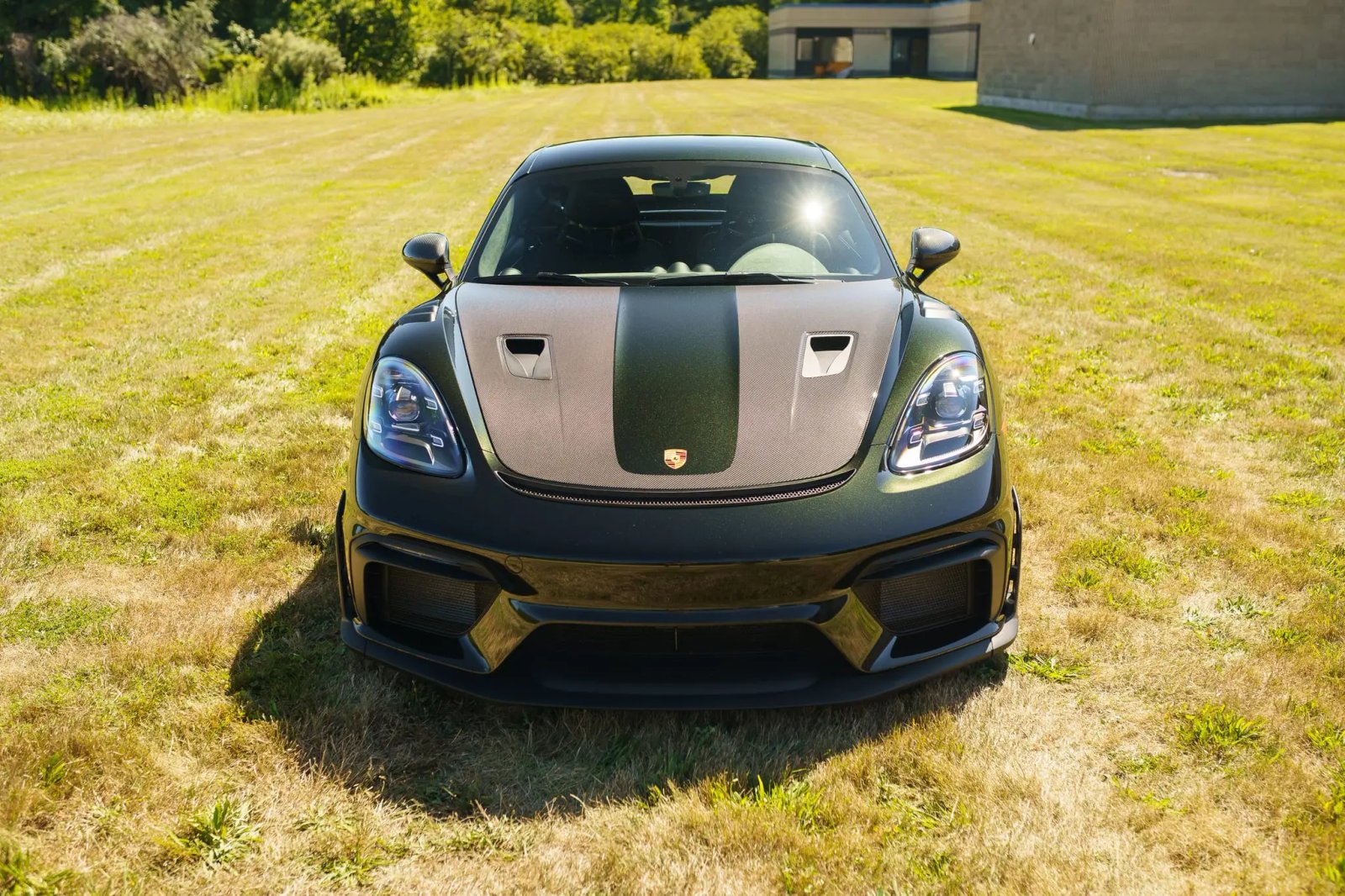Dark Olive Metallic 2025 Porsche 718 Cayman GT4 RS Weissach photo 3