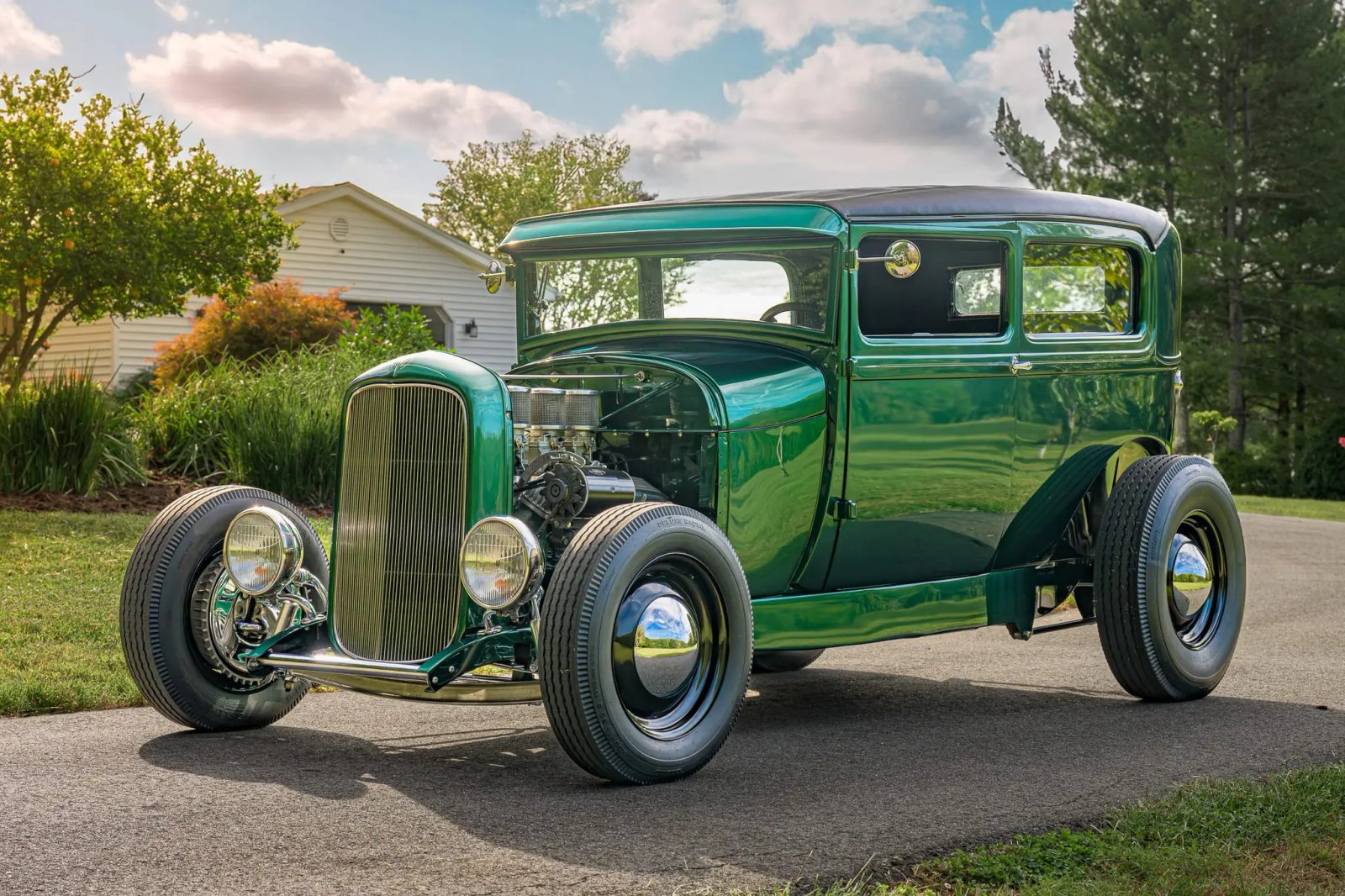 327-Powered '29 Ford Model A Tudor Sedan 5-Speed w/Tri-Power Intake